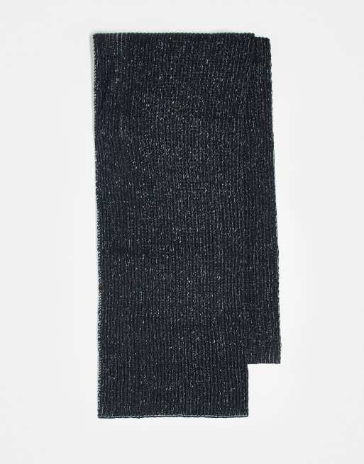 Reclaimed Vintage - Geribbelde uniseks sjaal in marineblauw