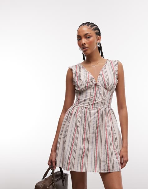 Reclaimed Vintage – Gestreiftes Sommerkleid - view 1