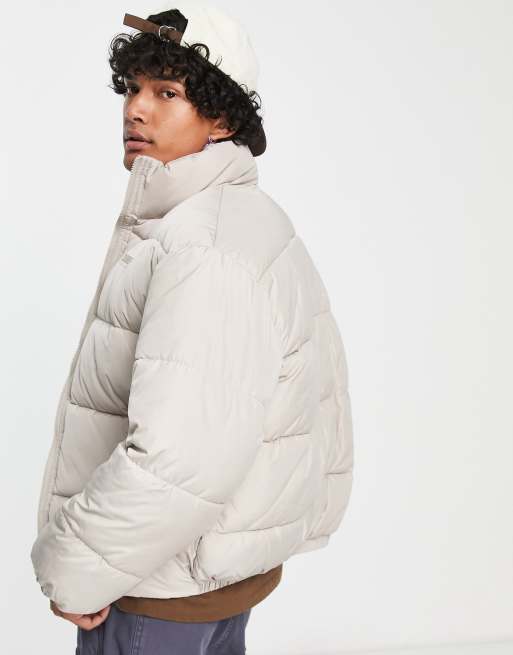 Reclaimed Vintage - Gewatteerd unisex puffer jack in gebroken wit, 4 van 4