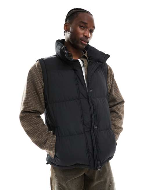Reclaimed Vintage - Gewatteerde bodywarmer in zwart