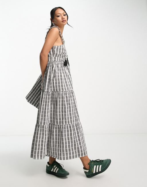 Reclaimed Vintage gingham midi smock dress - part of a set, 3 of 4