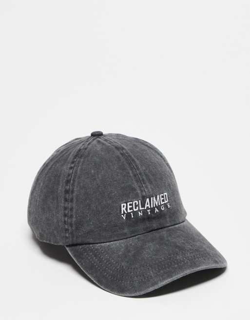 Reclaimed Vintage – Grafitowa czapka z daszkiem unisex z logo