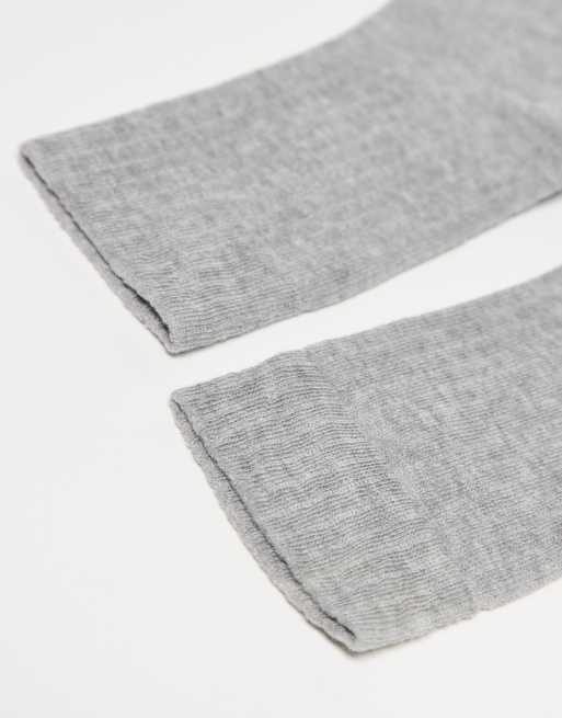 Reclaimed Vintage – Gråmelerade strumpor i unisex-modell med logga, 2 av 3