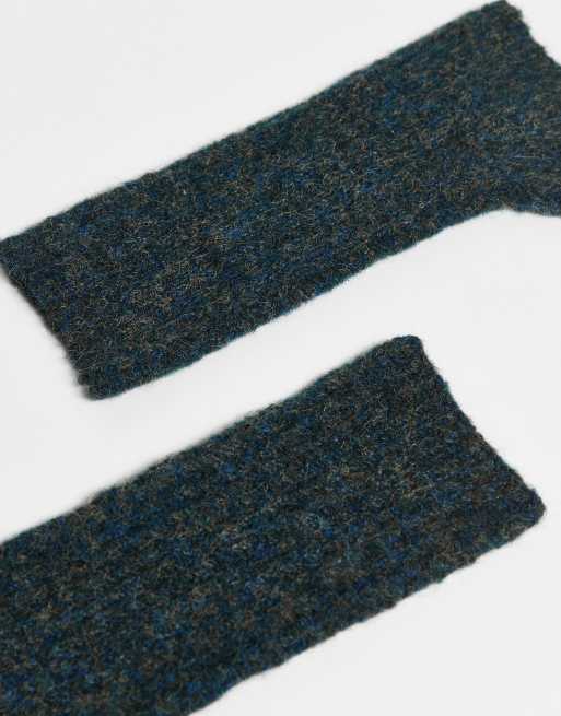 Reclaimed Vintage – Grönblå handvärmare i unisex-modell med logga, 3 av 3