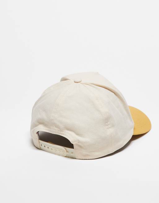Reclaimed Vintage – Gul keps i unisex-modell med broderi, 3 av 3