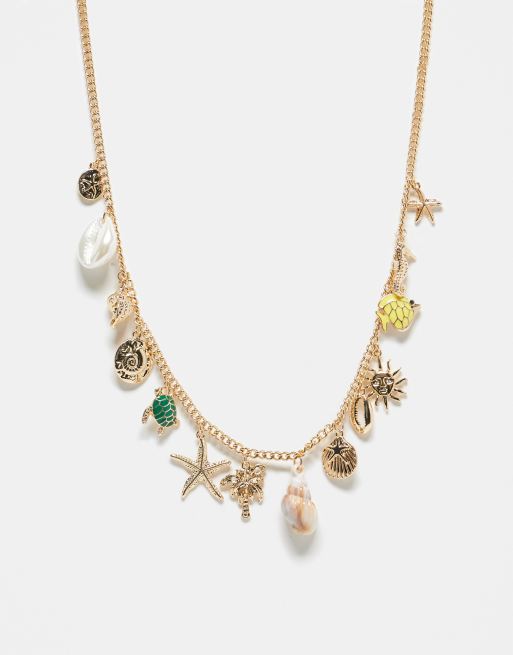 Reclaimed Vintage – Halsband i unisex-modell med semesterhängen