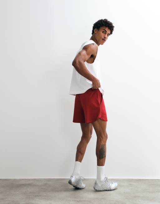 Reclaimed Vintage hardloopshort in rood, 5 van 5