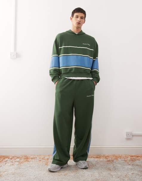 Reclaimed Vintage hoodie in green (part of a set) - view 1