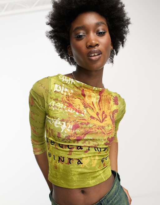 Groene hot sale crop top