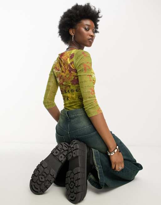 【Y2K】SKOOT DECAY LONG SLEEVE Vintage Y2K Split Skateboarding Long Sleeve Arm SpellOut Logo Mens