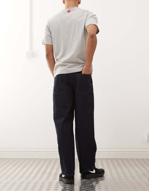 Reclaimed Vintage – Indigoblå, avslappnade jeans, 2 av 5