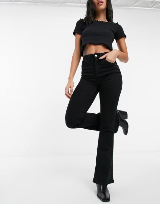 Reclaimed Vintage Inspired - 79' - Jean évasé ultra stretch - Noir pur, 4 de 4