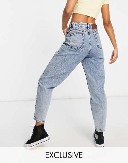 Reclaimed Vintage Inspired - 84 - Jeans a palloncino effetto candeggiato