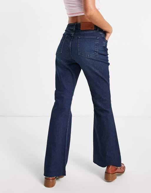 Reclaimed Vintage Inspired - 86 - Jean large évasé - Bleu délavé foncé, 4 de 4