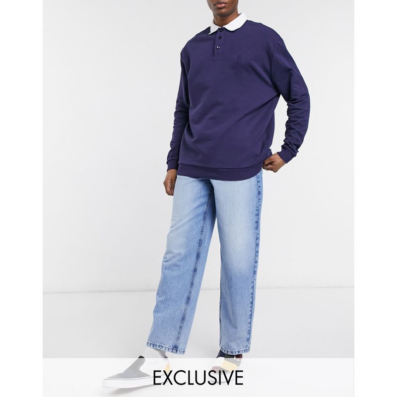 Uomo Jeans Reclaimed Vintage Inspired - '90 - Jeans larghi azzurri lavaggio etico