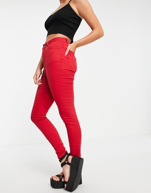 Red skinny jeans forever cheap 21