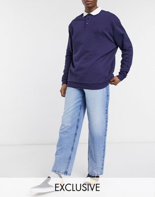 Reclaimed Vintage inspired 90's baggy jean in light blue - MBLUE - ASOS Price Checker