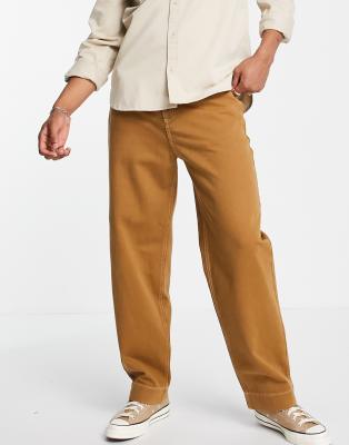 mens brown baggy jeans