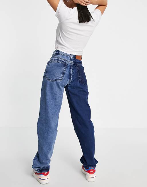 Vintage color block best sale jeans