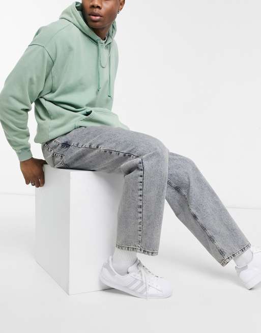 Reclaimed Vintage Inspired 90s dad jeans in antique wash, 4 of 4