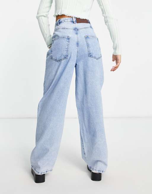 Mom jeans wide leg sales