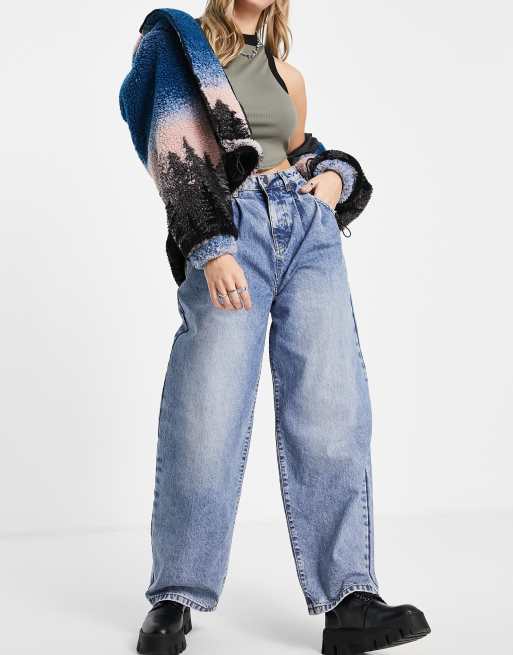 ★OY★VINTAGE WIDE VOLUME PANTS - WASHED BLUE★正規品/人気 PANEL CARPENTER WIDE-LEG JEANS apa743m(WASHED BLUE
