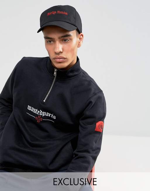 Reclaimed Vintage Inspired – Baseballkeps med Marilyn Manson-brodering