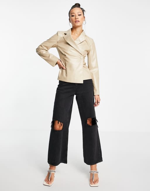 Faux blazer online