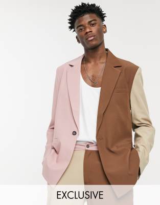Blazer color block