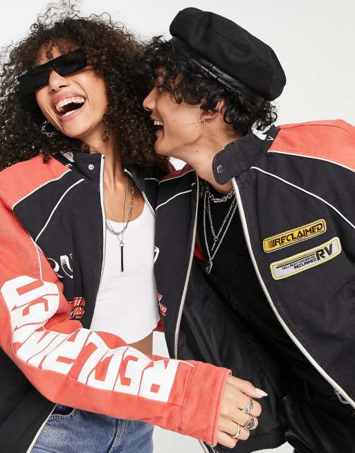 Reclaimed Vintage Inspired Blouson de moto unisexe