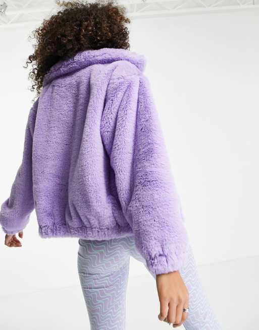 Lilac teddy jacket hot sale
