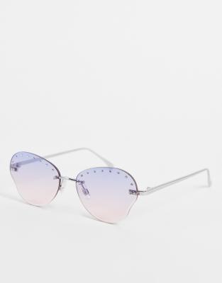 Reclaimed Vintage Inspired butterfly sunglasses with rhinestone - Click1Get2 Offers