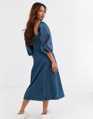 midi dress with jeans