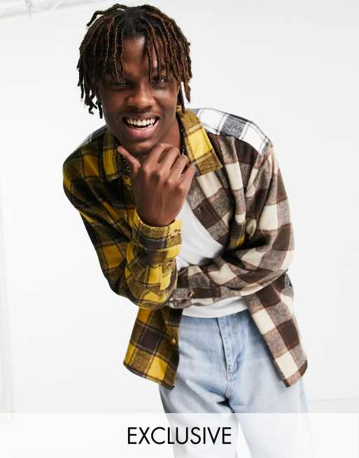 Reclaimed Vintage Inspired - Camicia a quadri combinati