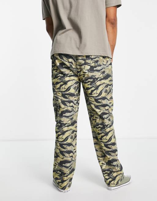 Reclaimed Vintage inspired camo cargo trouser ASOS