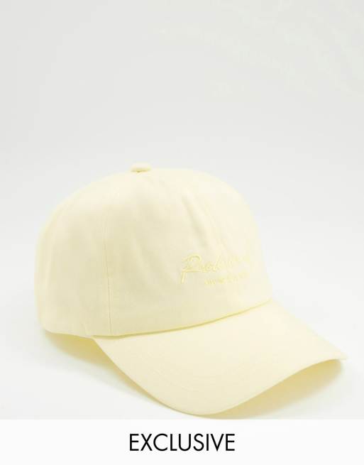 Pastel yellow baseball cap new arrivals