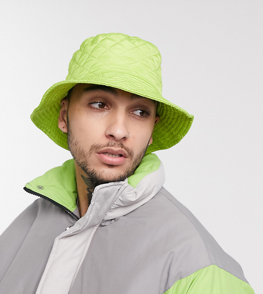 Reclaimed Vintage Inspired - Cappello da pescatore imbottito unisex verde