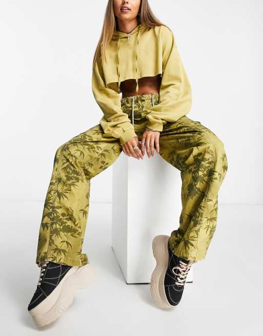Reclaimed Vintage Inspired cargo pants in print, 4 of 4