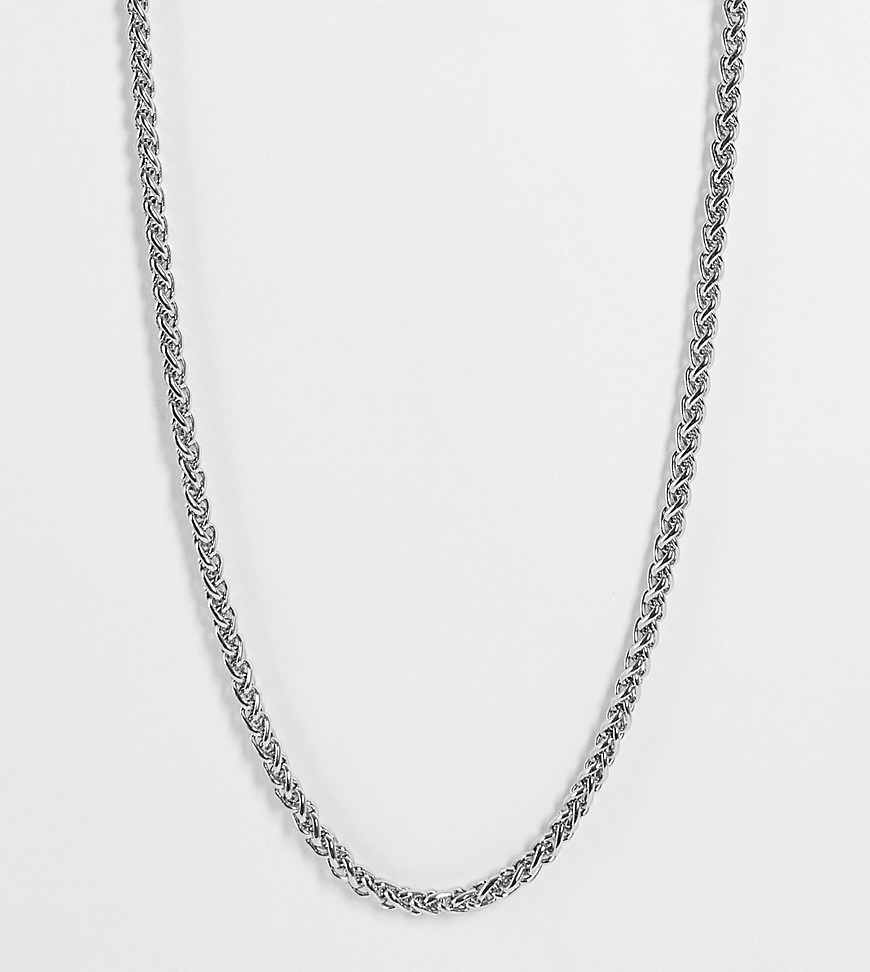 inspired chain necklace in silver