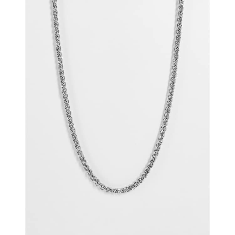 Silver chain sales with diamonds mens