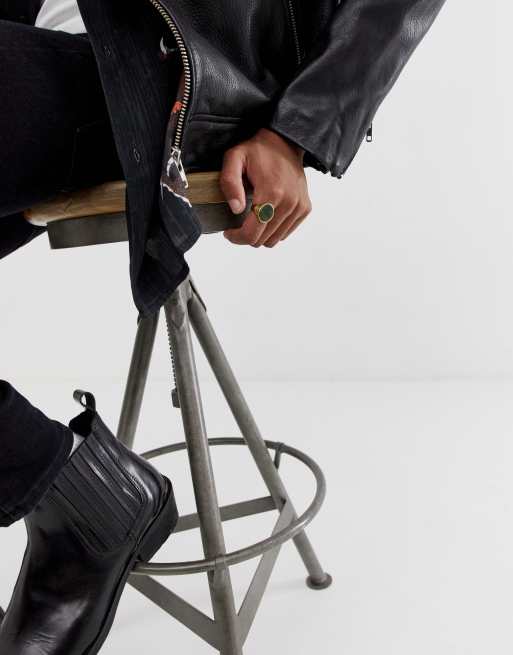 Reclaimed Vintage Inspired - Chevalière avec pierre semi-précieuse - Exclusivité ASOS, 3 de 4