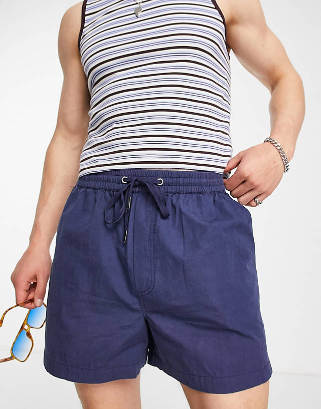 Reclaimed Vintage - inspired chino short in navy