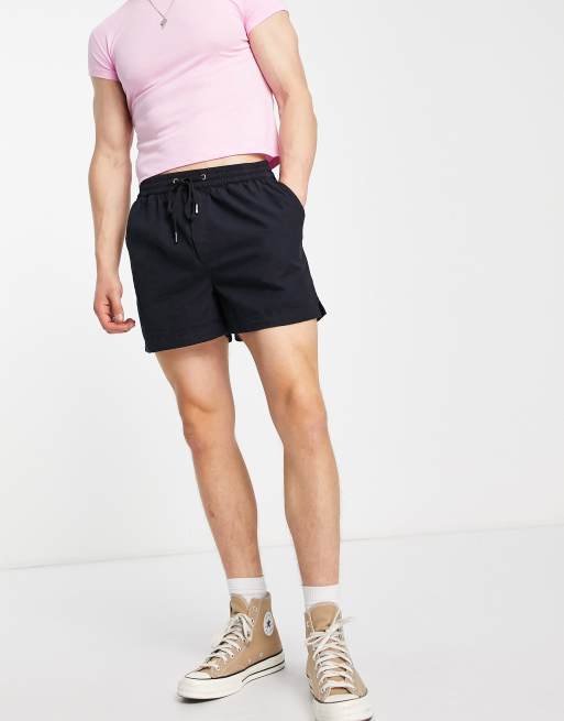Reclaimed Vintage Inspired chino shorts in black