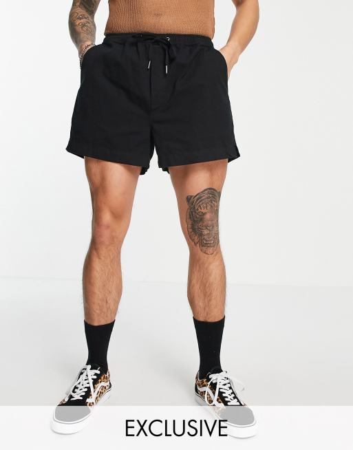 Black vintage shorts store