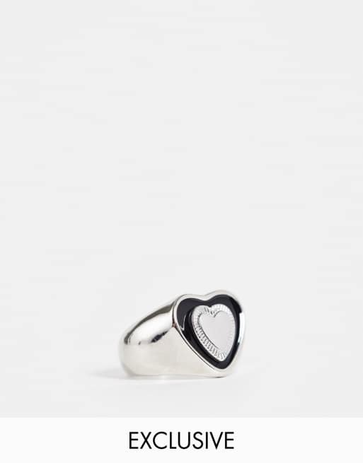 Chunky heart clearance ring