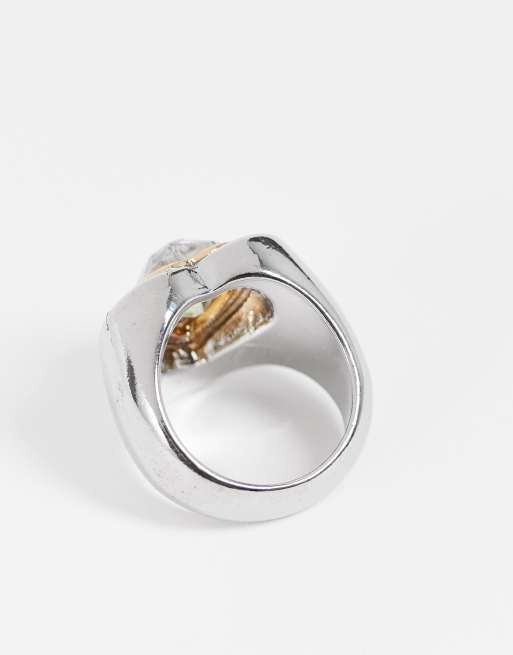 Chunky cheap heart ring
