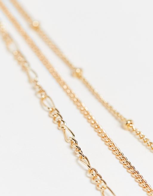 Reclaimed Vintage - Inspired - Collier multi-rangs motifs constellation, 4 de 4