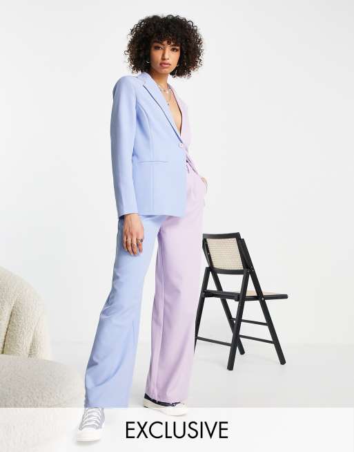 Color outlet block blazer