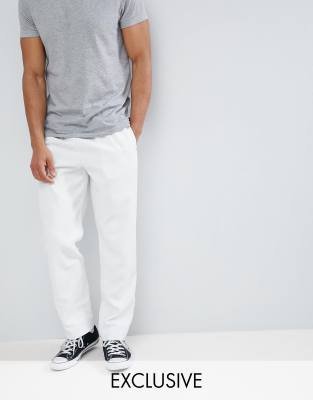 reclaimed vintage inspired classic fit jeans in ecru