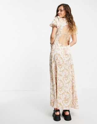 Exclusivités Reclaimed Vintage Inspired - Couture - Robe longue à sequins - Rose fleuri